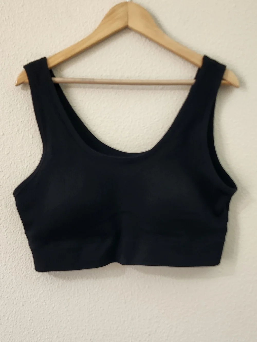 Torrid Curve Ribbed Black Bralette Sports Bra 3X
